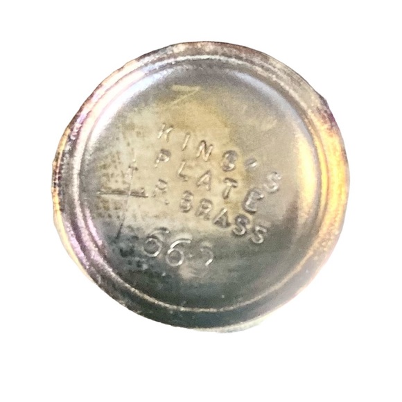 Genuine Brass King's Plate Wine Glass - Picture 8 of 10